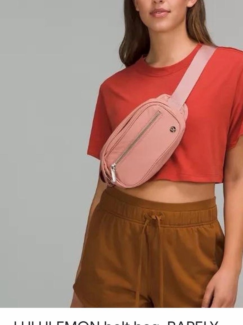 lululemon athletica Blush Pink Crossbody Belt Bag